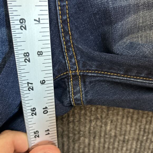 Pilcro And The Letterpress Womens Low Rise Straight Jeans Size 29 Blue Dark Wash - Picture 10 of 12